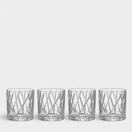 Lunhgqef City Double Old Fashioned - Set of 4